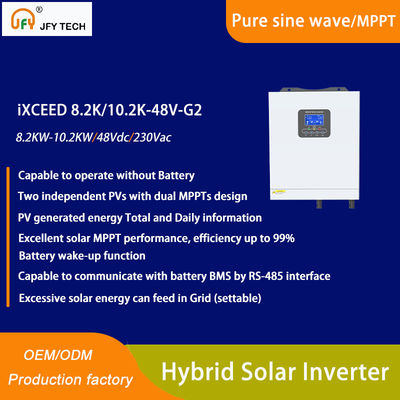 Invertitore solare ibrido con doppia MPPT e uscita di 10,2 kW 230Vac